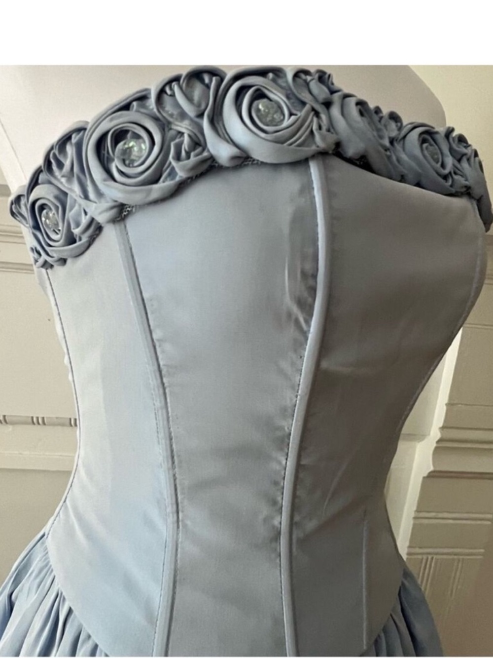 Vintage XS Formal Dress Mcclintock Gunne Sax Strapless Gown Fairy Princess Hoco - Picture 8 of 15